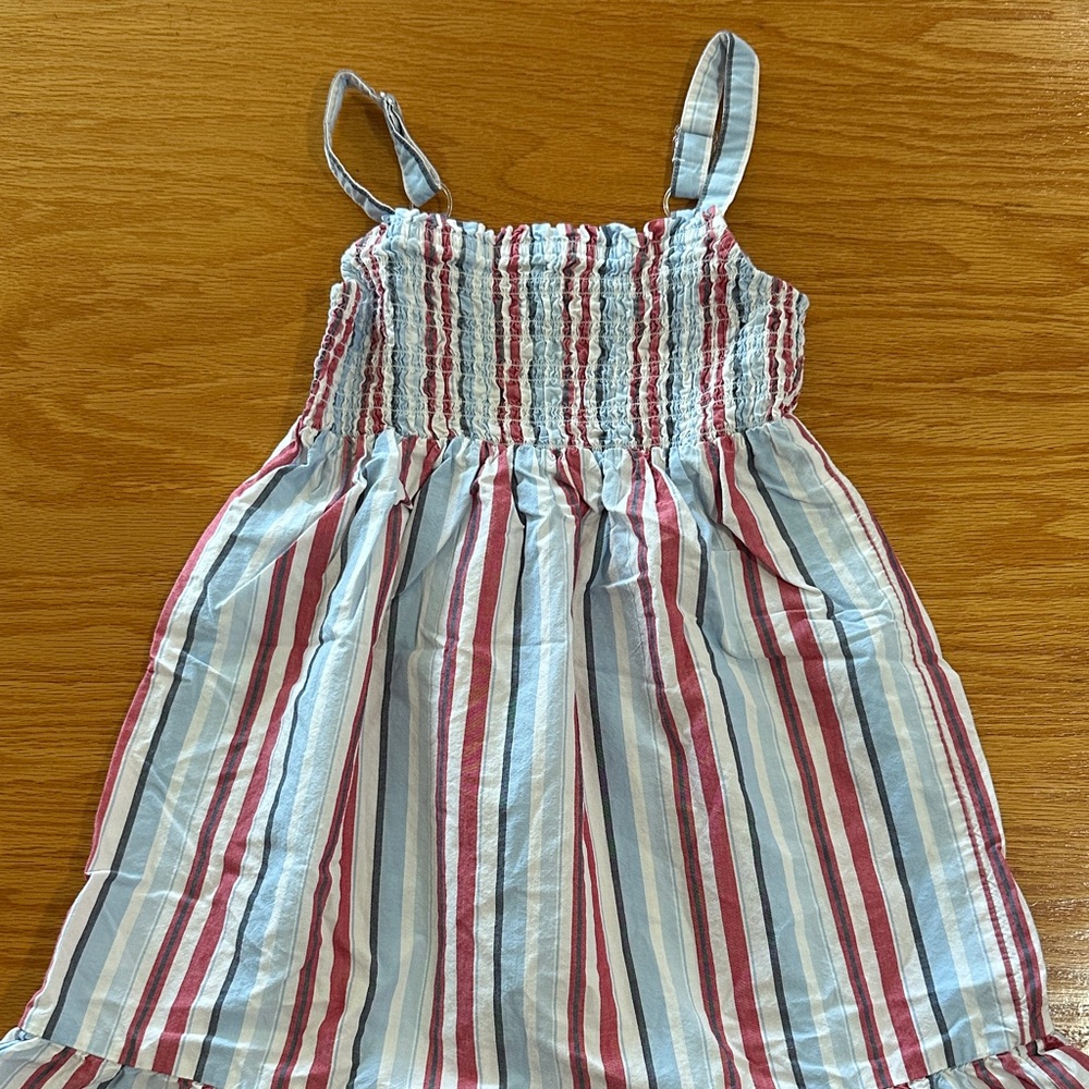 The Children's Place Striped Dress with Blue and Red